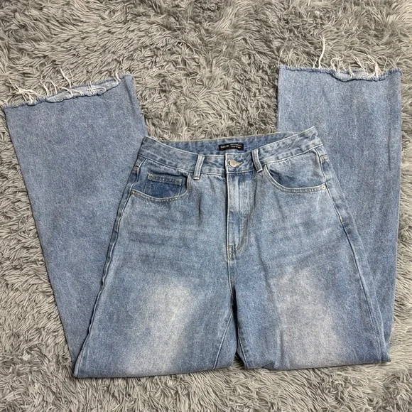 Distressed Light Blue Wide Leg - Picture 5 of 16